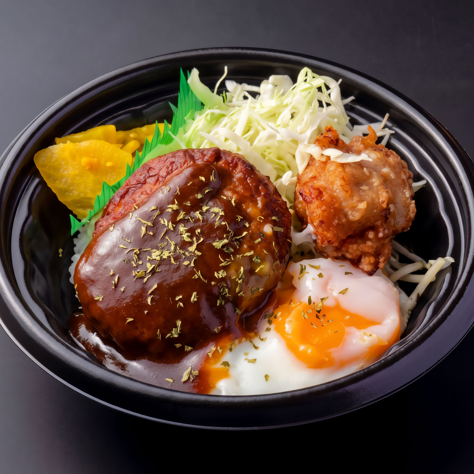 月見ロコモコ丼